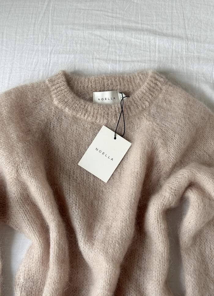 Noella - N-Latora Knit 15250002 - 023 - Beige Strikbluser 