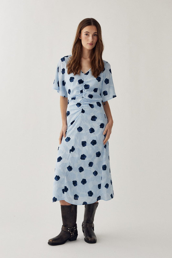 Noella - N-Lavina Dress 16500002 - 1510 - Delice Blue Print Kjoler 