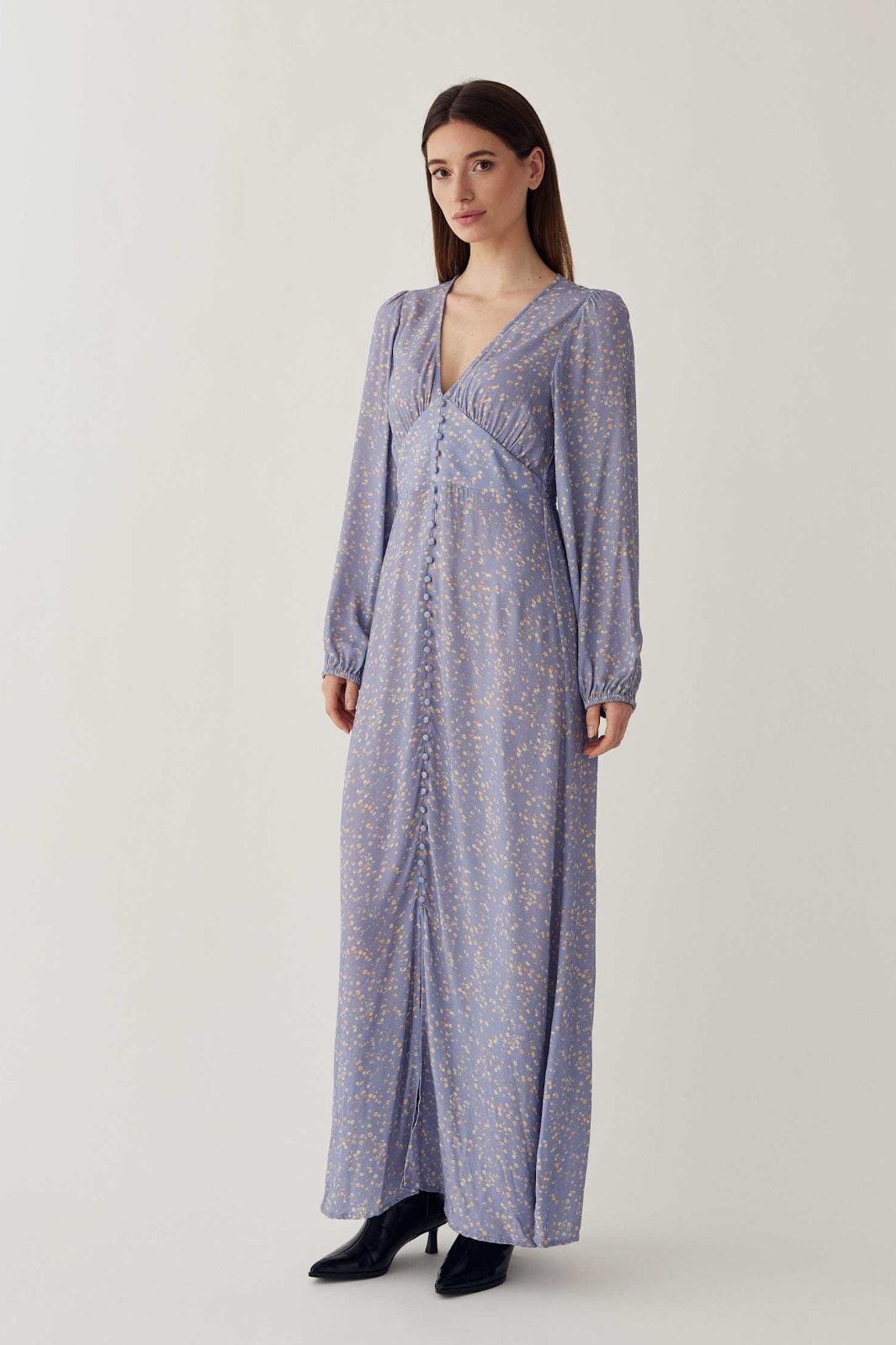 Noella - N-Lilith Maxi Dress 16430001 - 1505 - Donata Sky Print Kjoler 