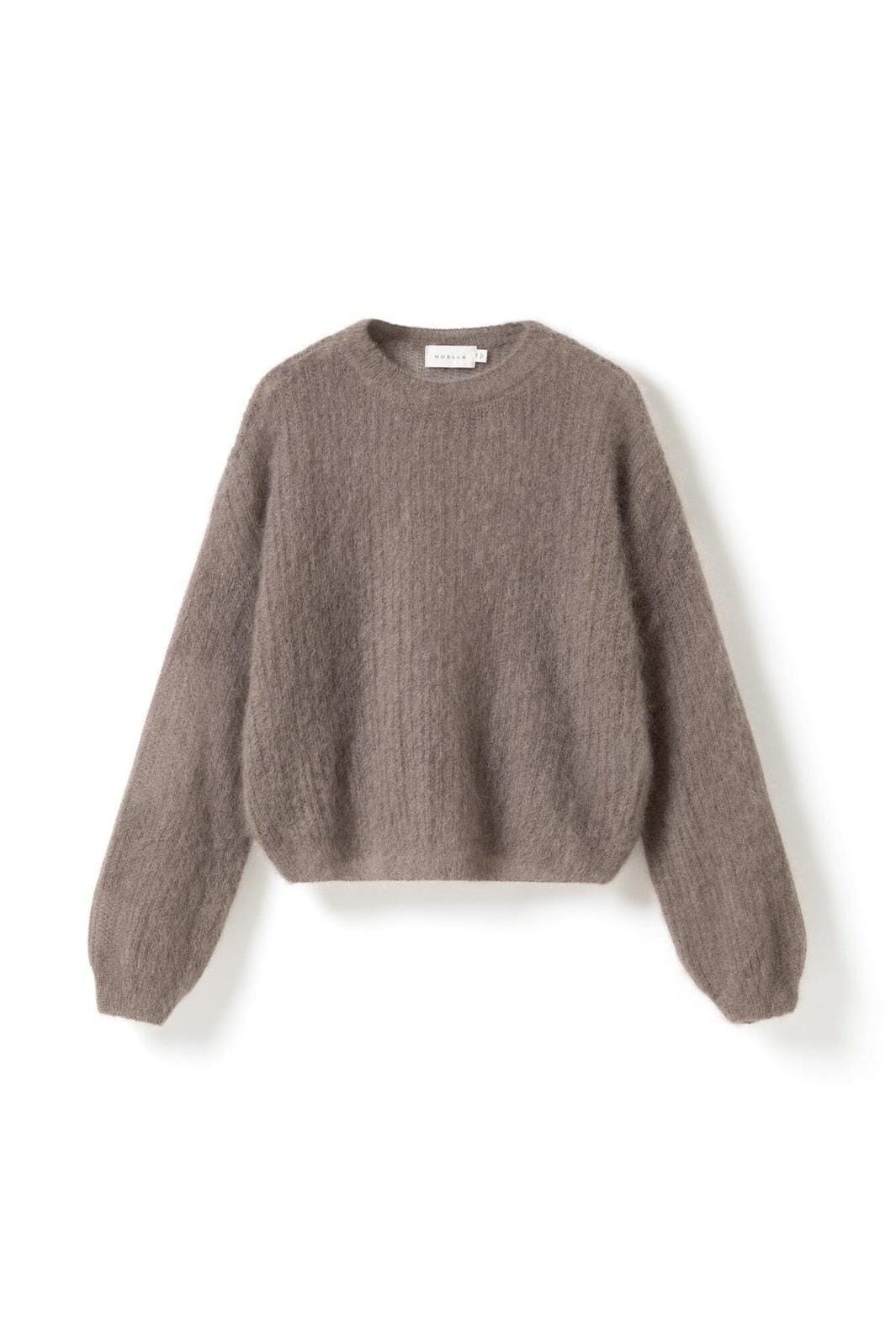 Noella - N-Lillee Knit 17030001 - 1438 - Timber Wolf Strikbluser 