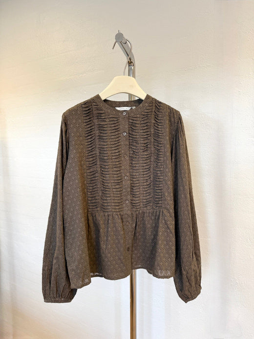 Noella - N-Loulou Ls Blouse 17040002 - 1251 - Morel Bluser 
