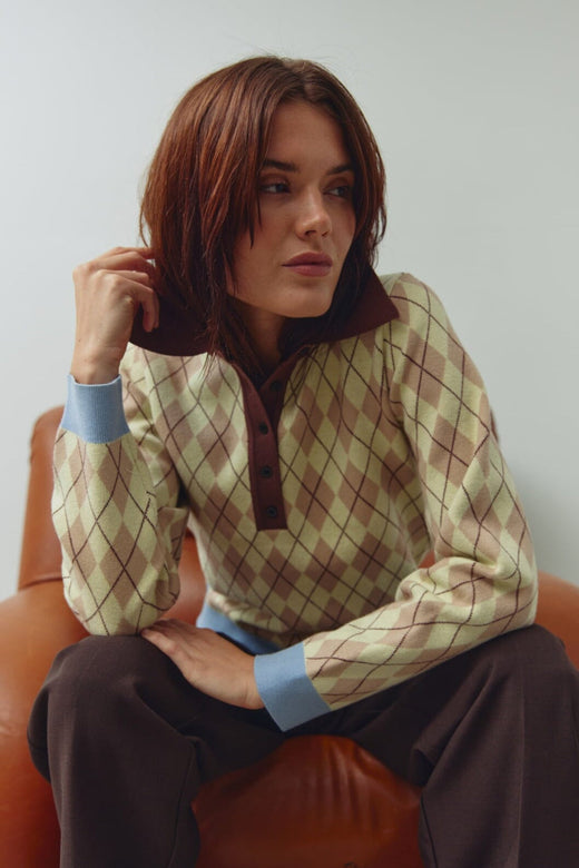 Noella - N-Makayla Knit 15030001 - 1431 - Diya Yellow Check