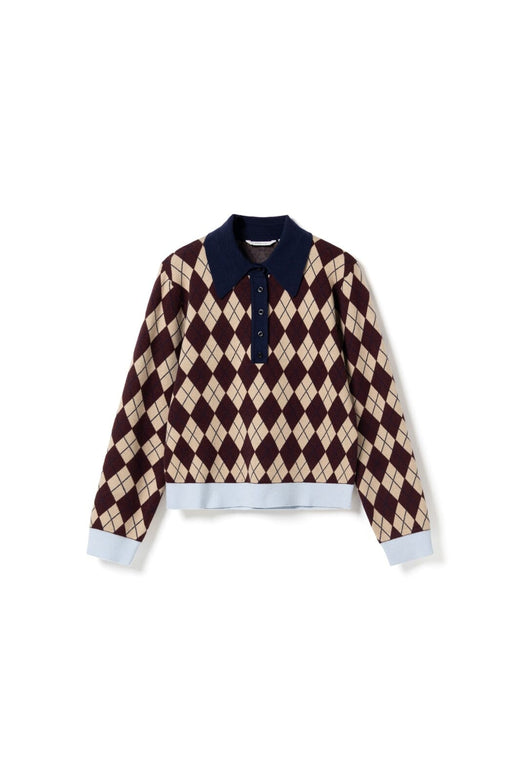 Noella - N-Makayla Knit 15030001 - 456 - Diya Burgundy Check