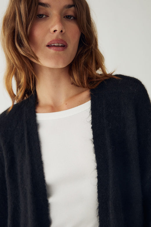 Noella - N-Maricela Knit Cardigan 16310002 - 004 - Black Cardigans 