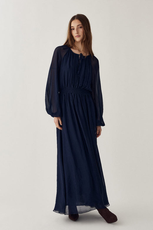 Noella - N-Mariel Maxi Dress 15650005 - 007 - Navy Kjoler 