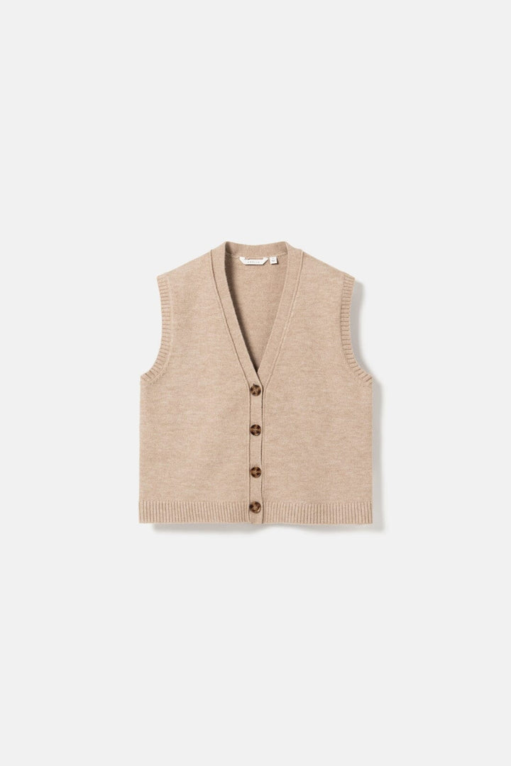 Noella - N-Marilynn Knit Vest 13770006 - 969 - Sand Melange