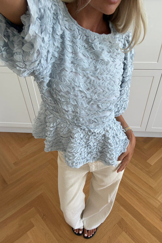 Noella - N-Marisa Blouse 16200001 - 1004 - Dusty Blue Bluser 