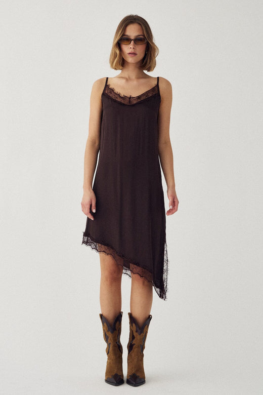 Noella - N-Marwa Dress 16440002 - 1507 - Copper Brown Kjoler 