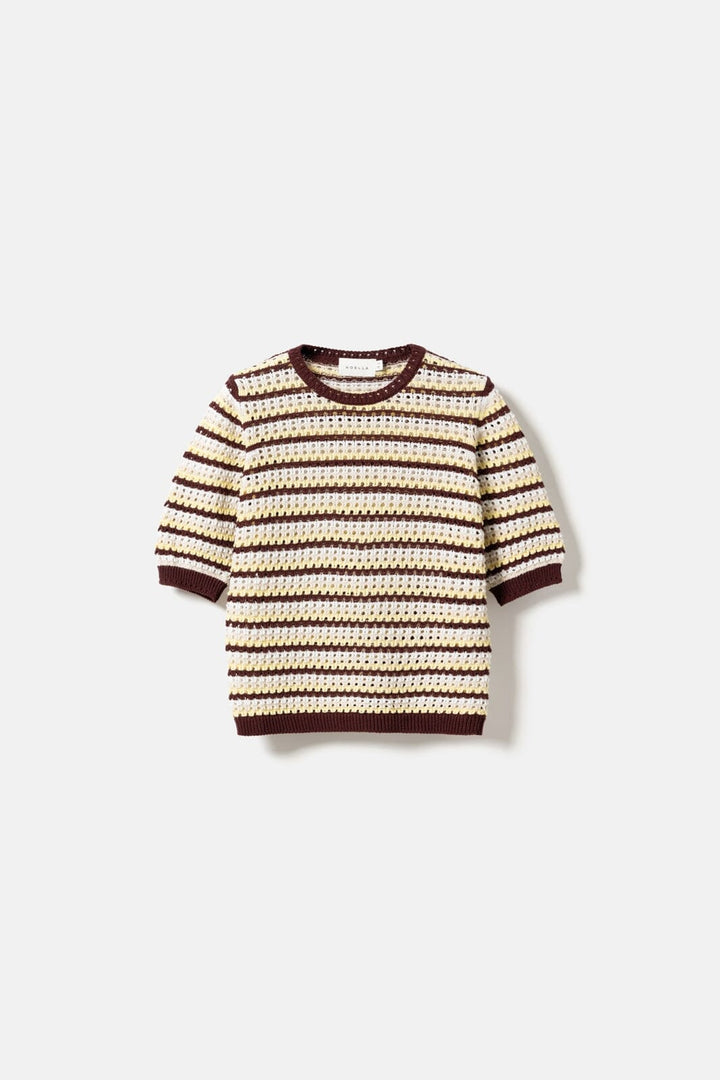 Noella - N-Maylin Knit 15770001 - 1459 - Dinah Brown Stripe