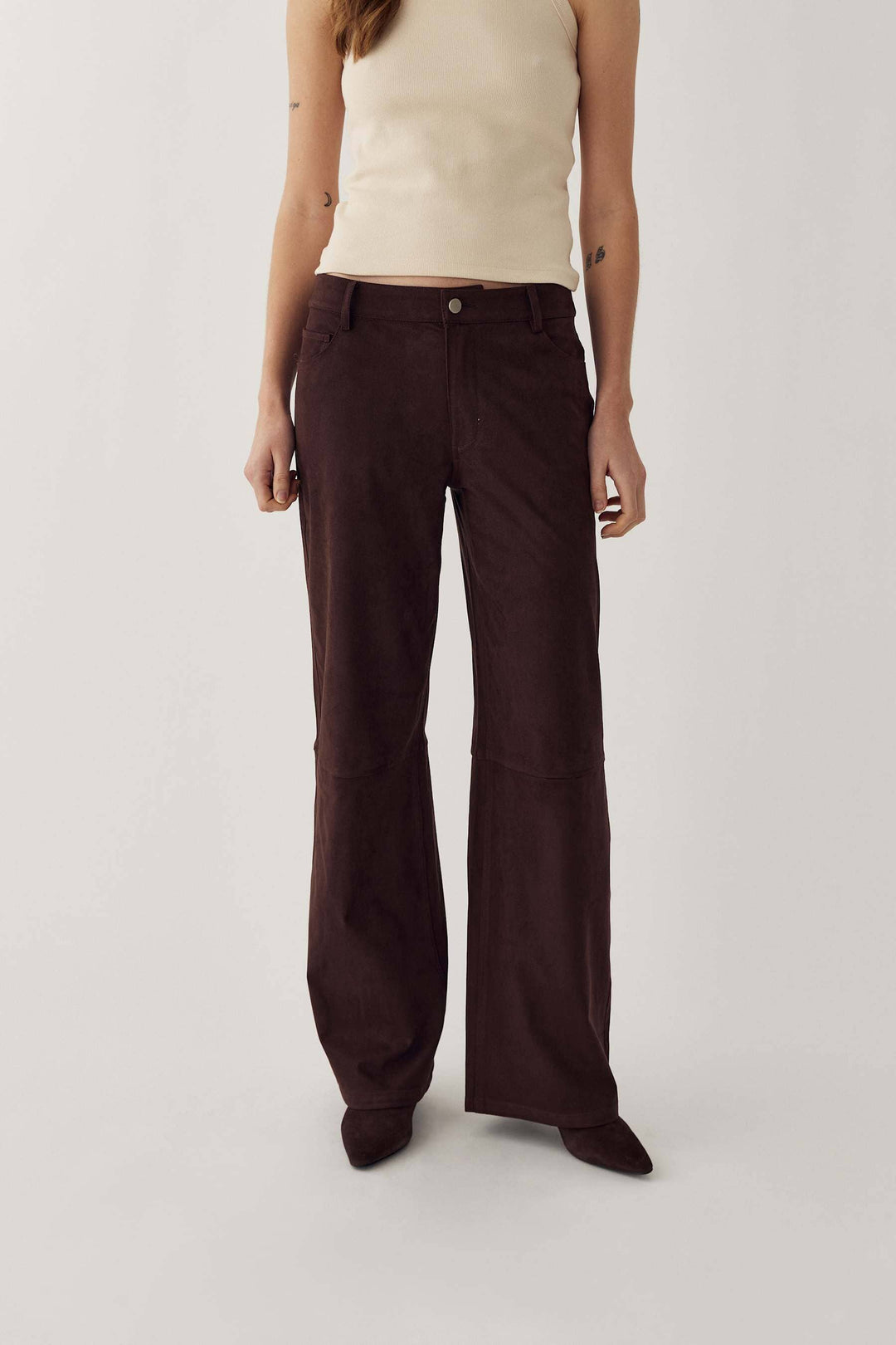 Noella - N-Melo Pants 14960004 - 1506 - Dark Chocolate Bukser 