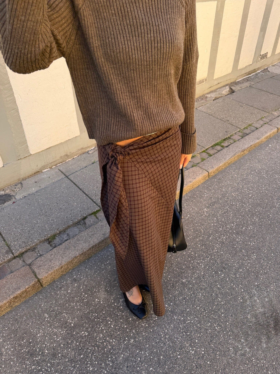 Noella - N-Mitty Skirt 16360002 - 1499 - Devana Brown Check Nederdele 