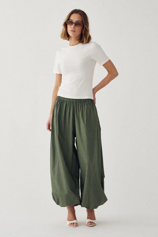 Noella - N-Nerine Pants 16610001 - 1468 - Green Leaf Bukser 