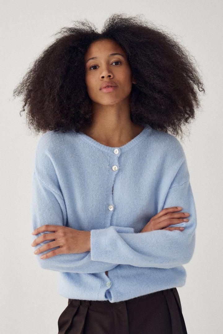 Noella - N-Numa Knit Cardigan 14900004 - 016 - Light Blue Cardigans 