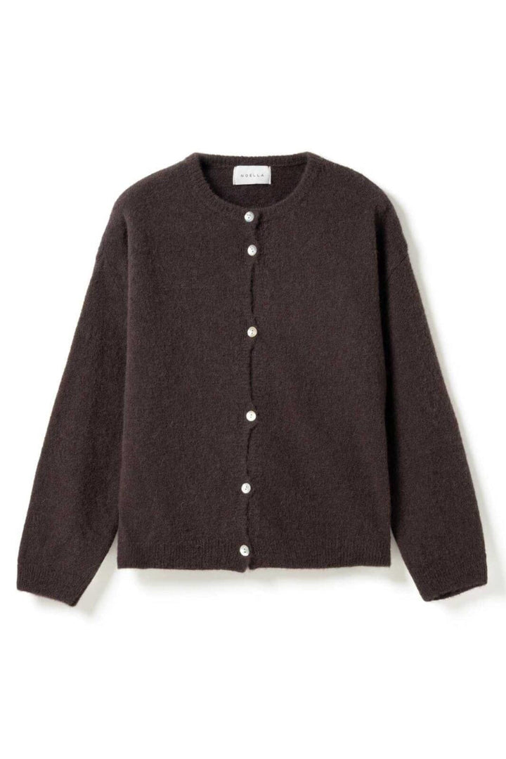 Noella - N-Numa Knit Cardigan 14900004 - 674 - Chocolate Cardigans 