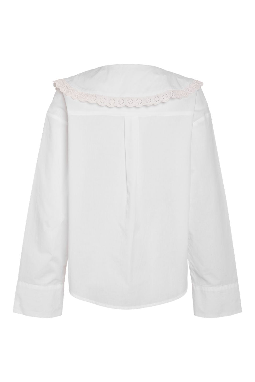 Noisy May - Nmeliza L/S Embr Collar Shirt - 4921981 Bright White