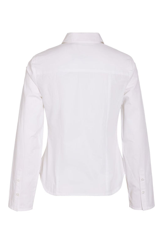 Noisy May - Nmemma L/S Fitted Shirt - 5190525 Bright White