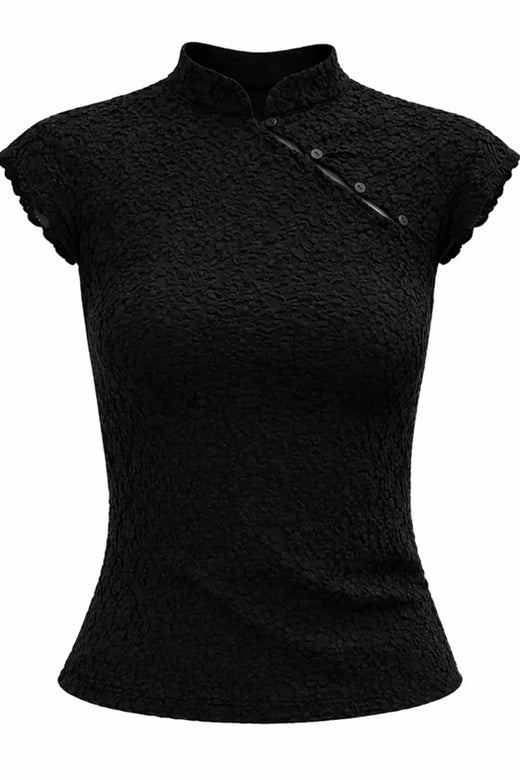 Noisy May - Nmesmee Capsleeve Lace Top - 5231082 Black Toppe 