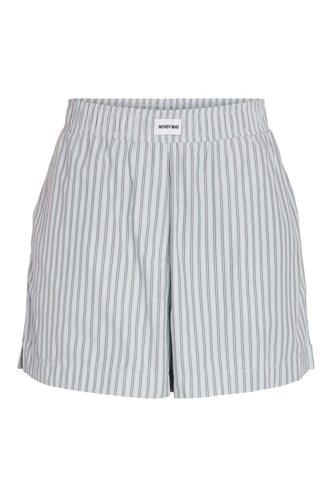 Noisy May - Nmfrida Stripe Shorts - 5191129 Blue Bell Grey
