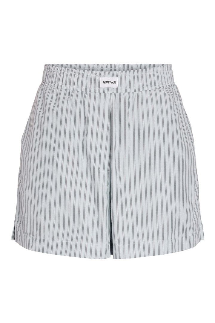 Noisy May - Nmfrida Stripe Shorts - 5191129 Blue Bell Grey
