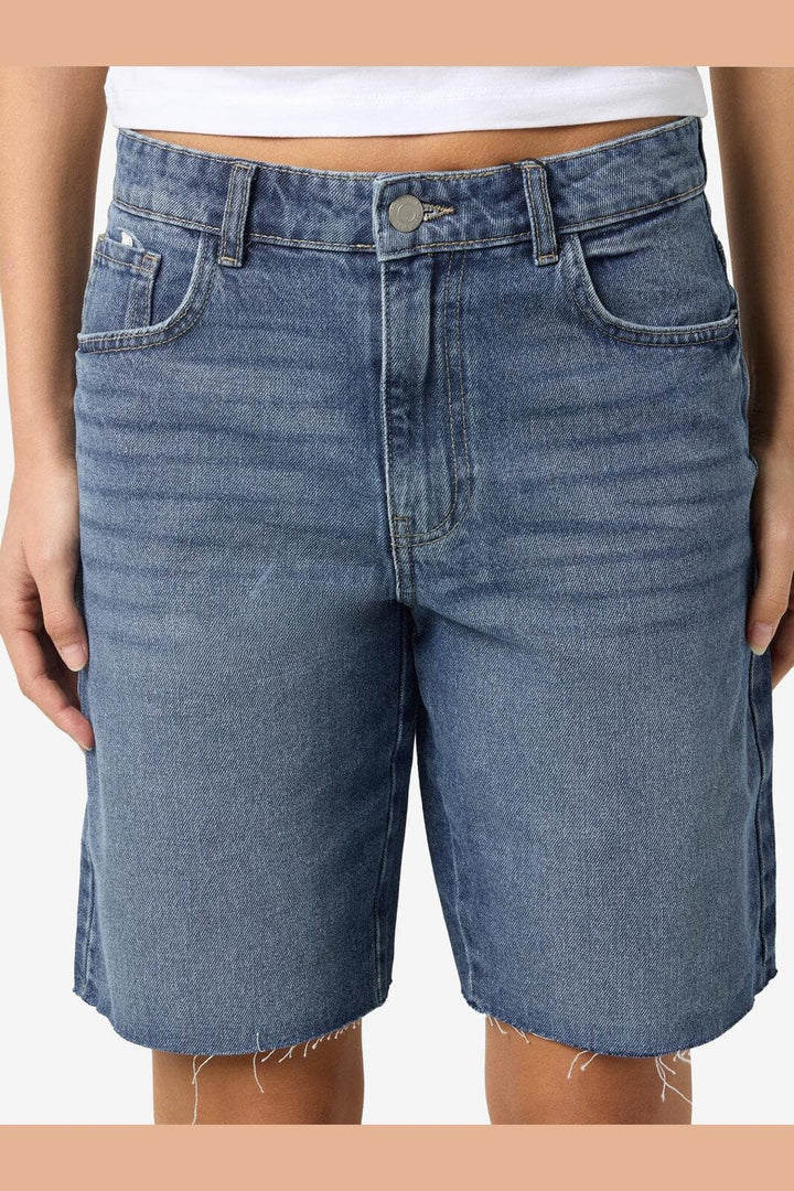 Noisy May - Nmholla Nw Loose Shorts Az426Mb - 4723673 Medium Blue Denim