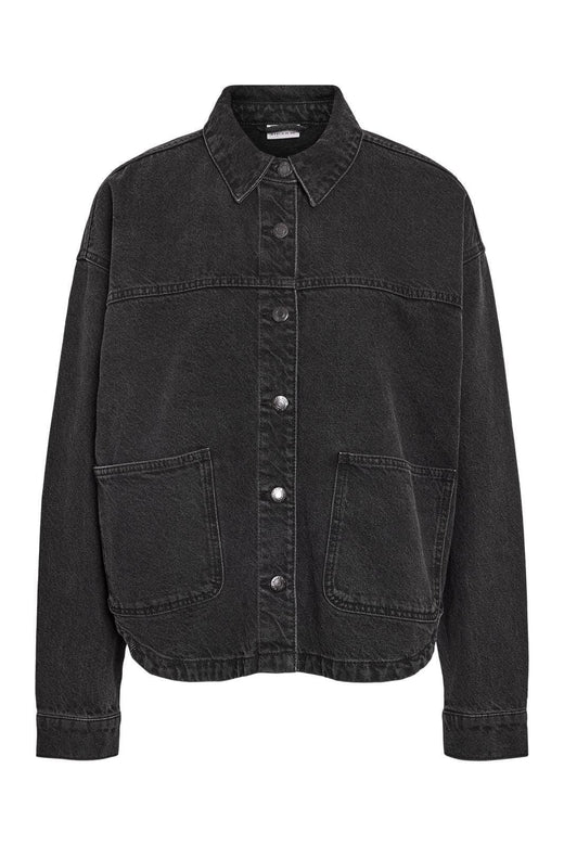 Noisy May - Nmkettie L/S Reg Jcket Vi559Bl - 4762548 Black Denim Jakker 
