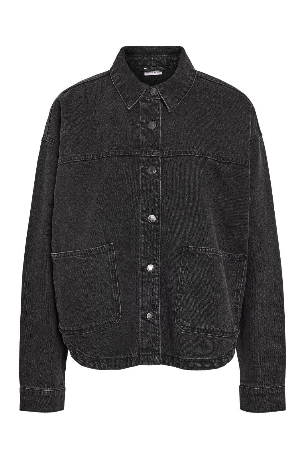 Noisy May - Nmkettie L/S Reg Jcket Vi559Bl - 4762548 Black Denim Jakker 