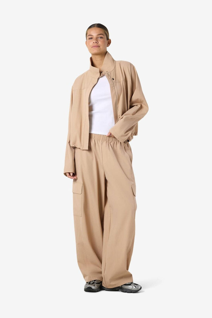 Noisy May - Nmkirby Barrel Pants - 5091335 White Pepper