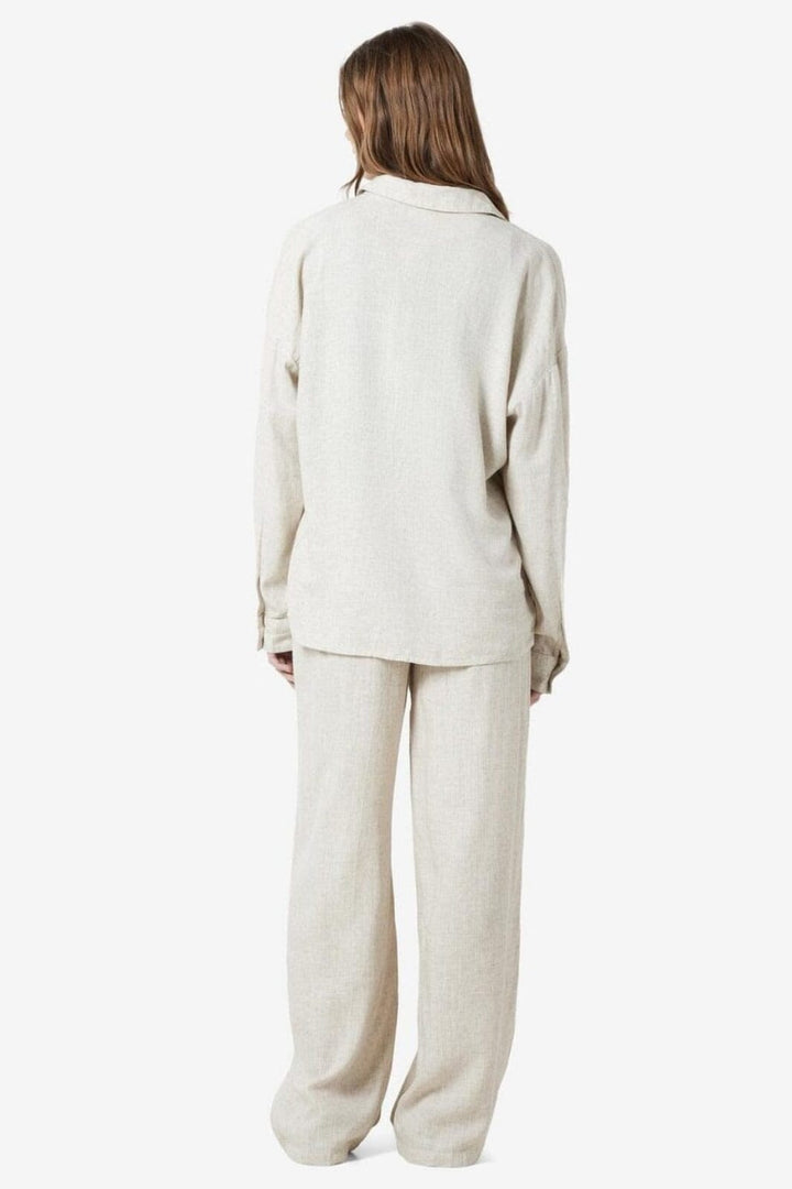 Noisy May - Nmleilani L/S Loose Shirt - 4260401 Natural