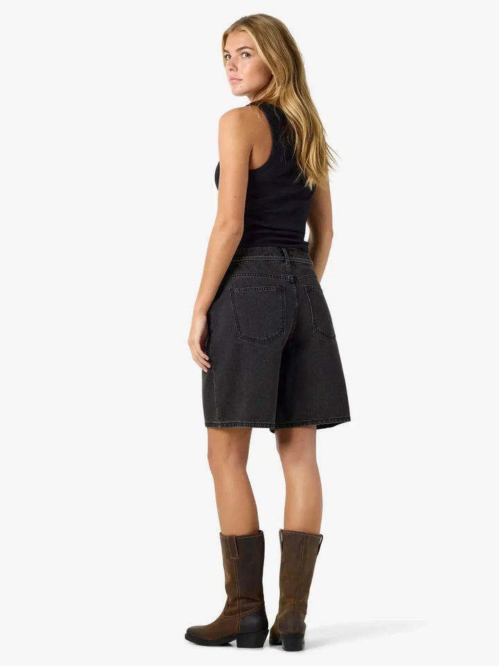 Noisy May - Nmmaisy Loose Shorts Az457Bl - 5070668 Black Denim Shorts 