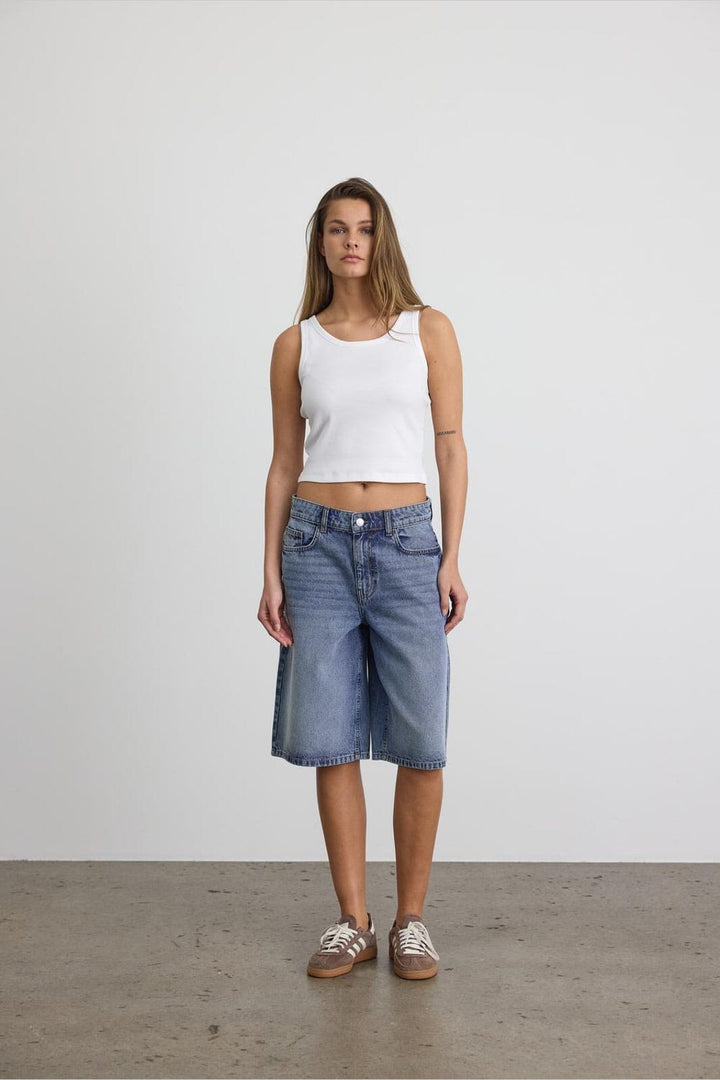 Noisy May - Nmmindie Nw Bermuda Shorts Az411Lb - 4921075 Light Blue Denim