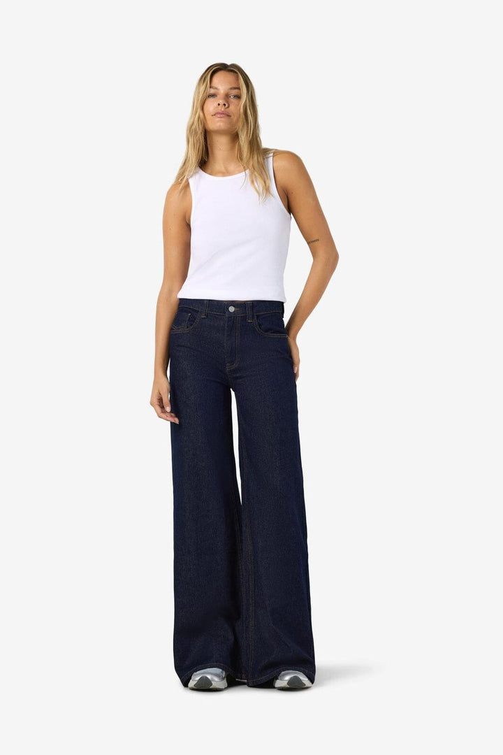 Noisy May - Nmnellie Palazzo Jeans Az477Db - 5026581 Dark Blue Denim