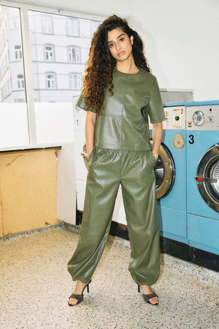 Noisy May - Nmnuna Pu Balloon Pant /Tnt9 - 5123612 Kalamata