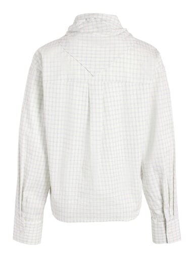 Noisy May - Nmpaulie L/S Button Scarf Shirt Tnt/17 - 5186400 Birch Blue Tørklæder 