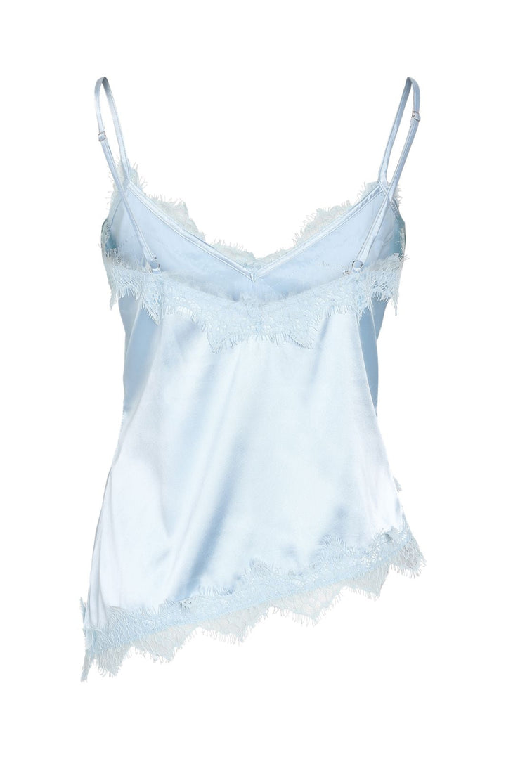 Noisy May - Nmsofie S/L Satin Top - 5105361 Cerulean Dtm