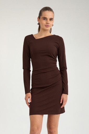 Nümph - Numelba Jersey Dress 707601 - Chocolate Plum Kjoler 
