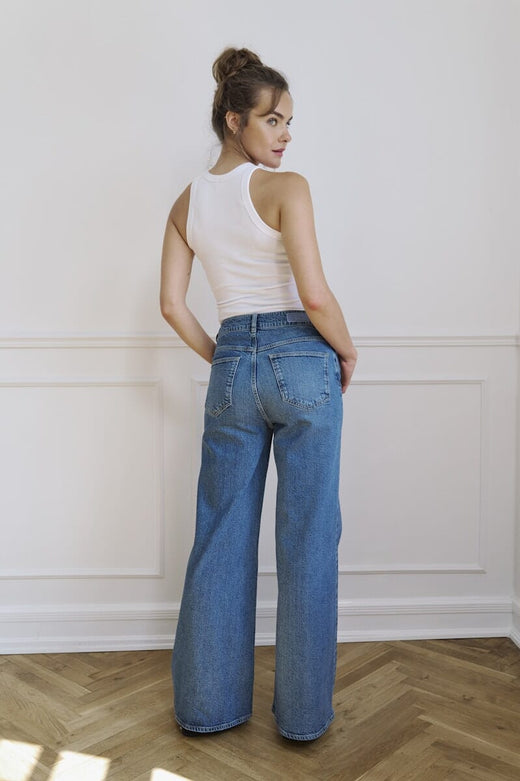 Nümph - Nupisa Hr Wide Jeans - S3013 706673 - Medium Blue Denim Jeans 