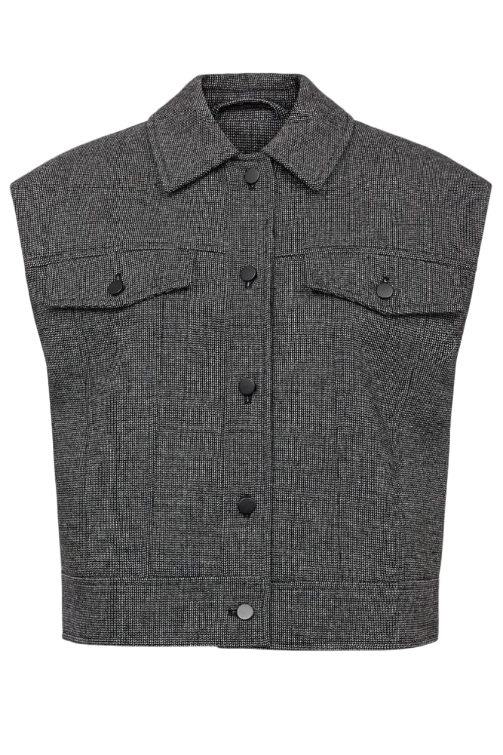 Nümph - Nuroki Vest 707477 - Dark Grey Melange Veste 