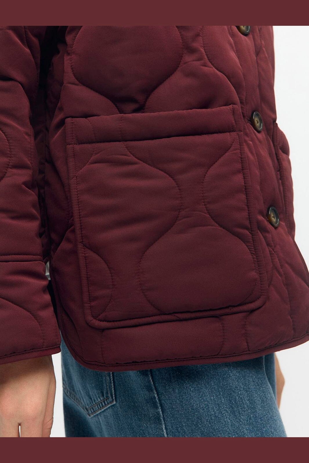 Object - Objallie Ls Lo Quilted Jacket - 5049337 Windsor Wine