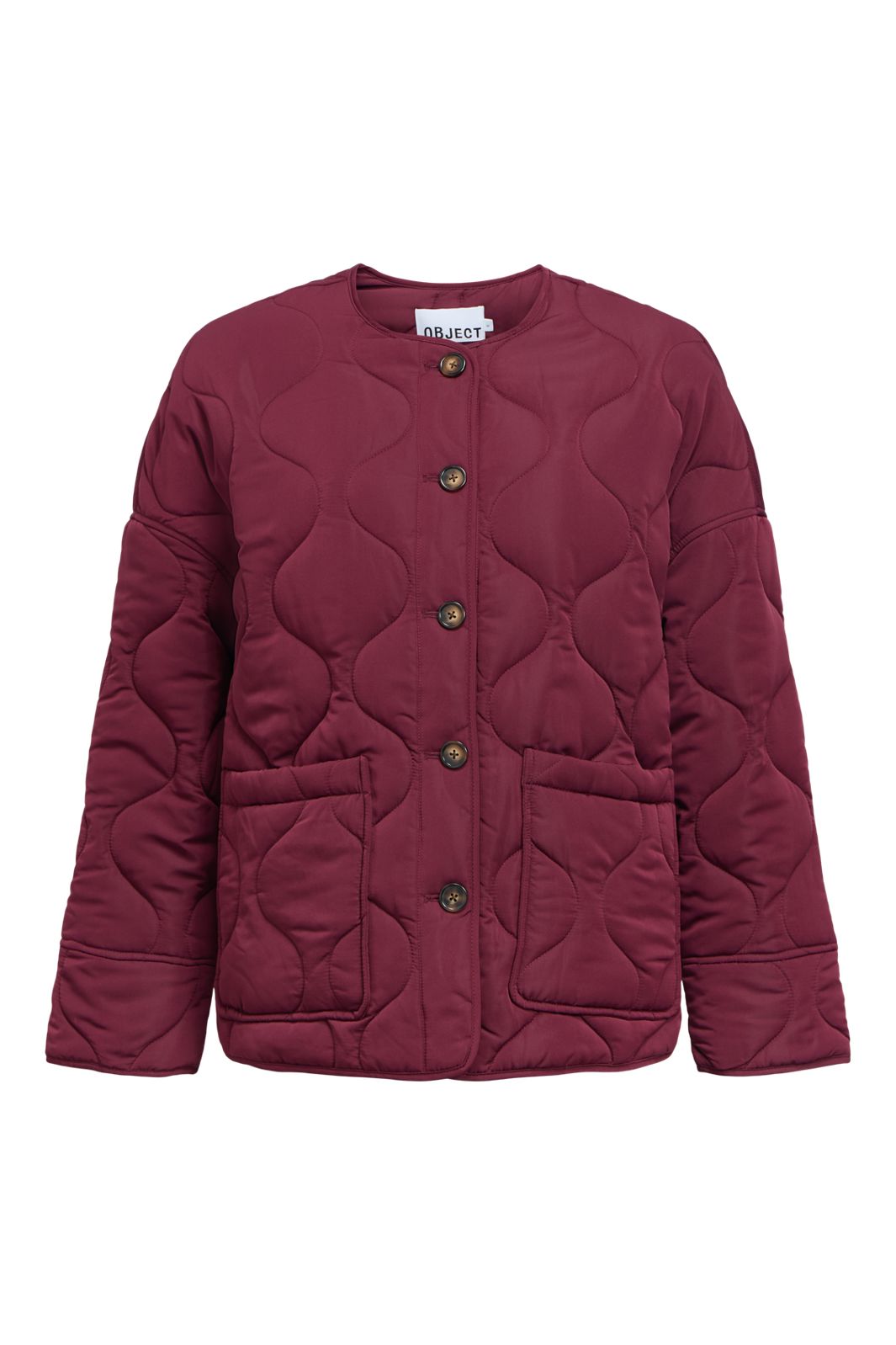 Object - Objallie Ls Lo Quilted Jacket - 5049337 Windsor Wine
