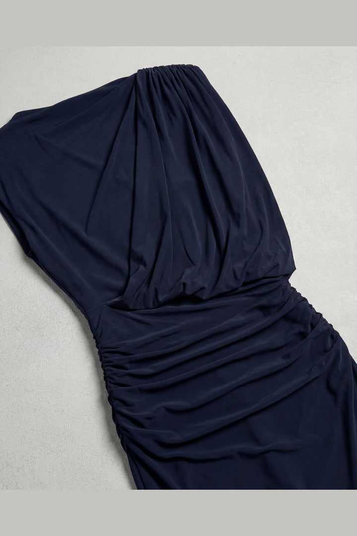 Object - Objdellie Reg. Drapy Maxi Dress Tne 26 - 5169791 Sky Captain