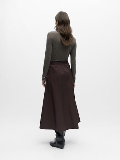 Object - Objdina Oz Skirt - 5081622 Seal Brown Nederdele 