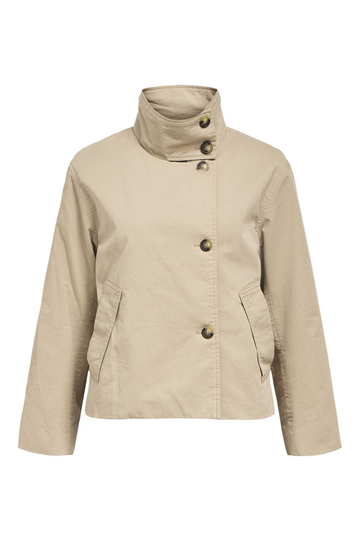 Object - Objgro Re Short Jacket - 4668396 Desert Taupe