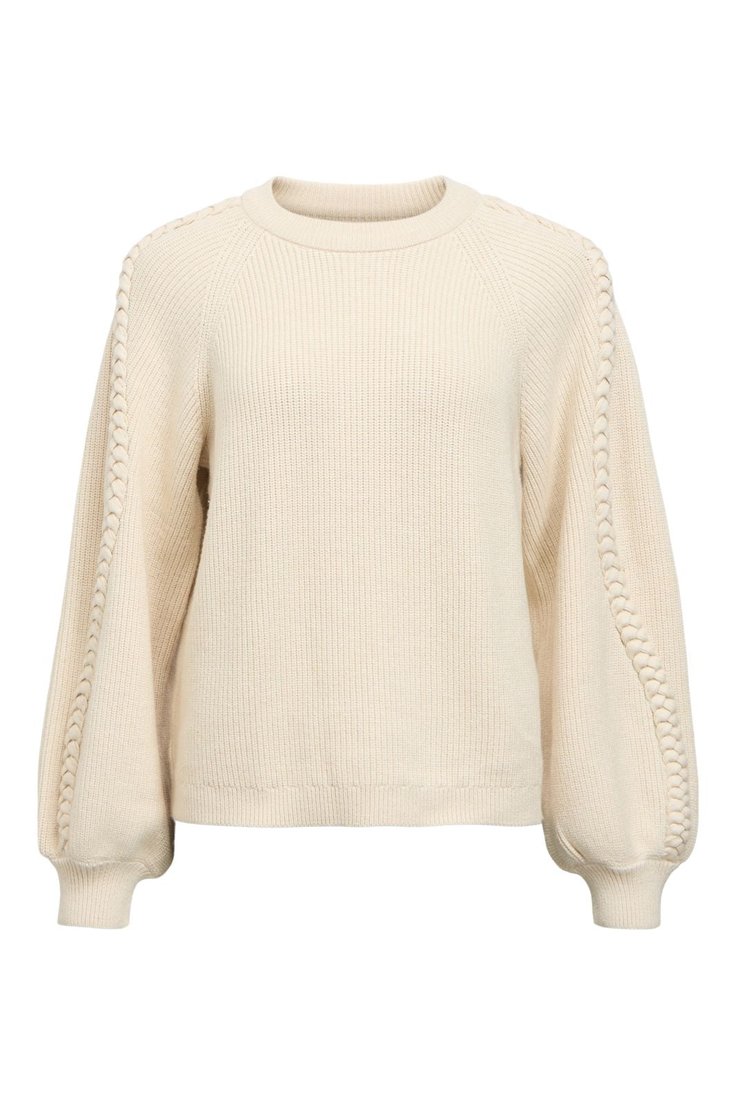 Object - Objhannah L/S Re Knit Pullover - 5049303 Birch