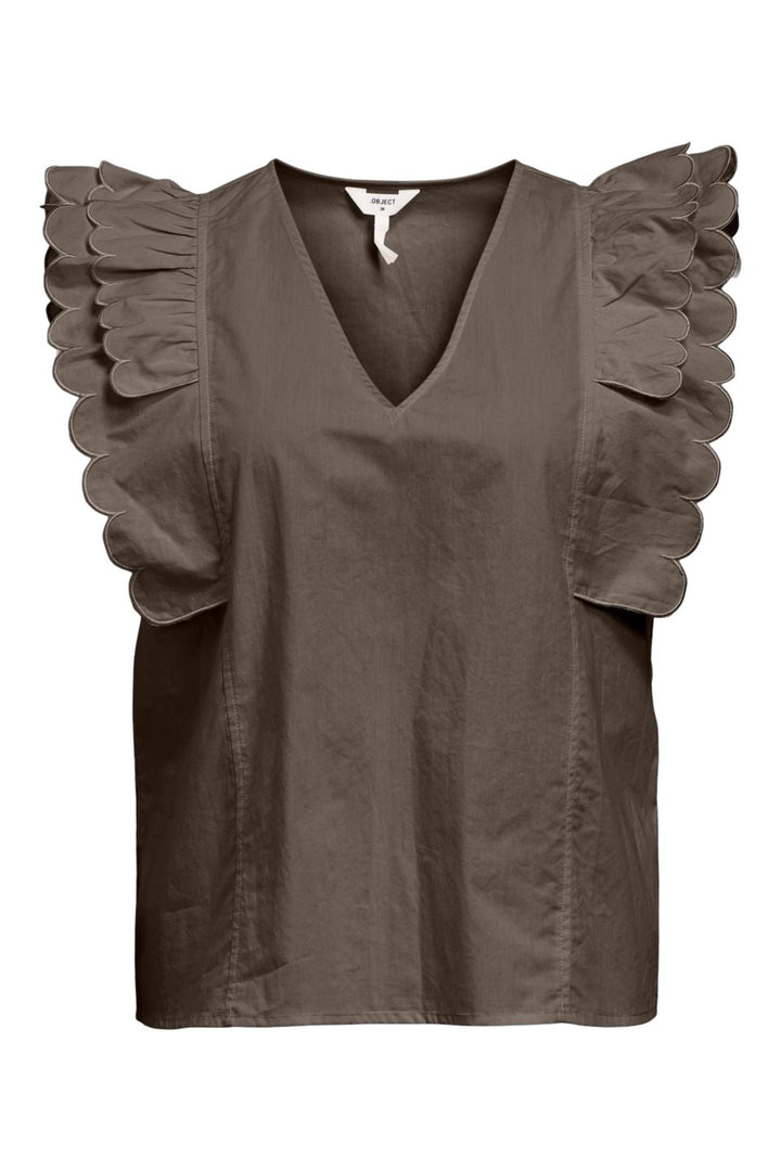 Object - Objhope Papaya Nour S/S Top - 4821437 Morel