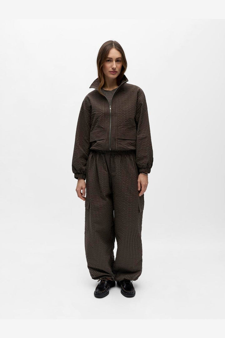 Object - Objlevi Track Pants - 5125457 Seal Brown Brown/White