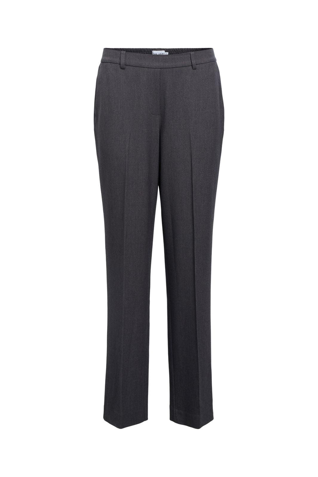 Object - Objlisa Straight Pant - 4886360 Medium Grey Melange