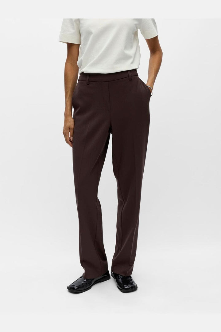 Object - Objlisa Straight Pant - 4955012 Seal Brown