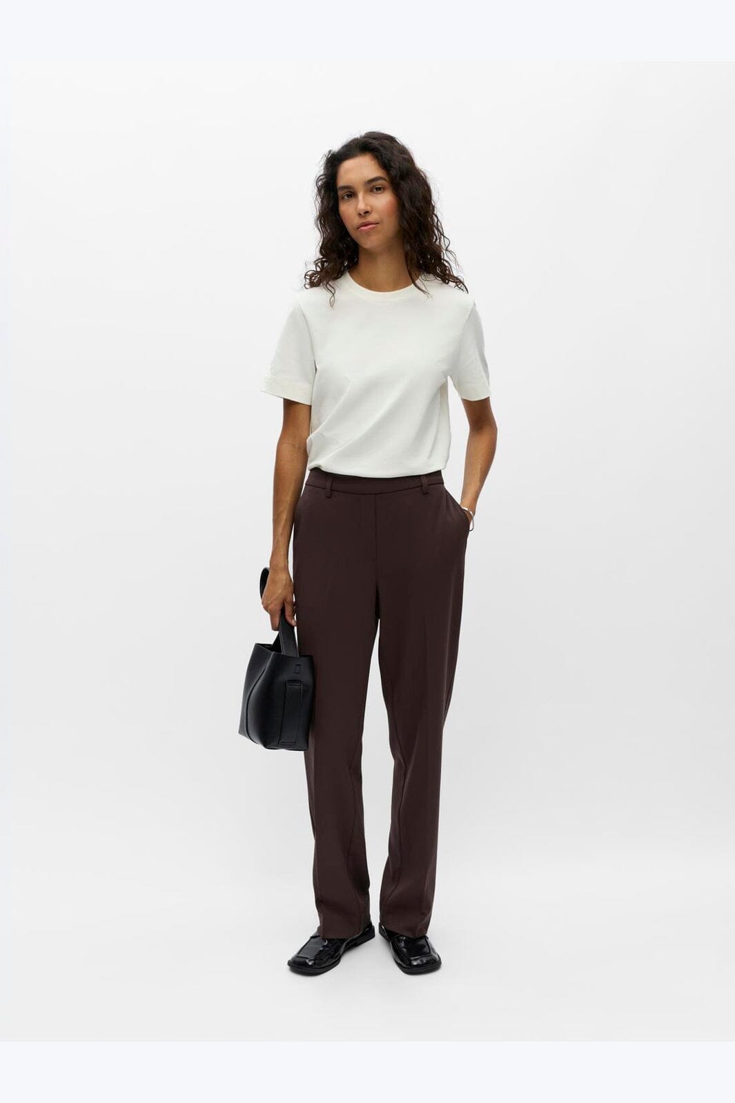 Object - Objlisa Straight Pant - 4955012 Seal Brown