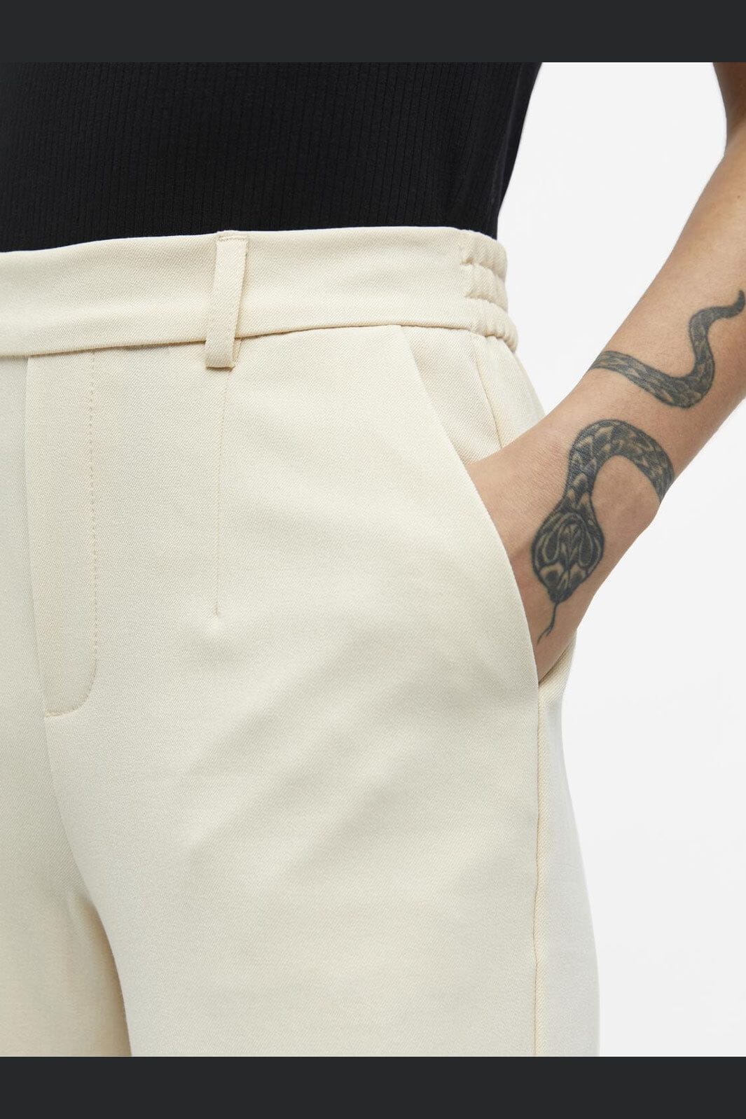 Object - Objlisa Wide Pant - 3862276 Sandshell