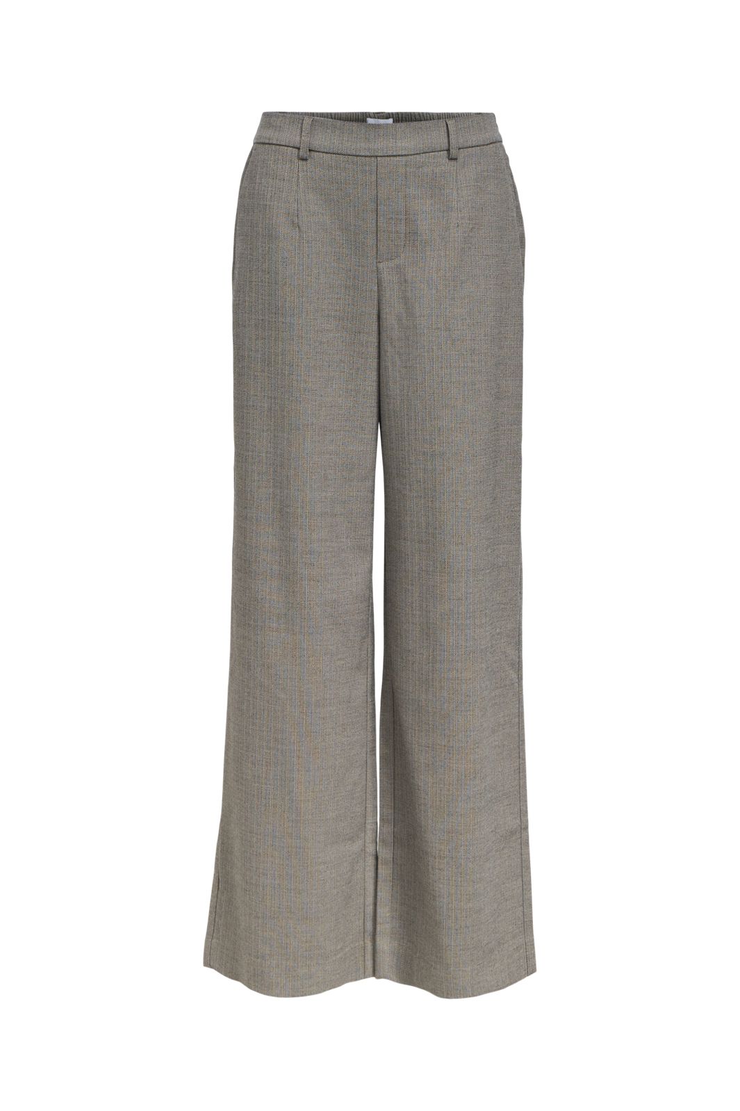 Object - Objlisa Wide Pant - 5088169 Grey Thin Beige